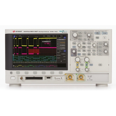 Keysight Technologies MSOX3052T Bench Mixed Signal Oscilloscope, 500MHz, 2, 16 Channels With RS Calibration