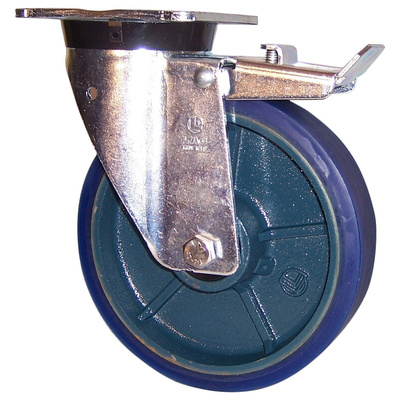 LAG Braked Swivel Castor Wheel, 350kg Capacity, 100mm Wheel