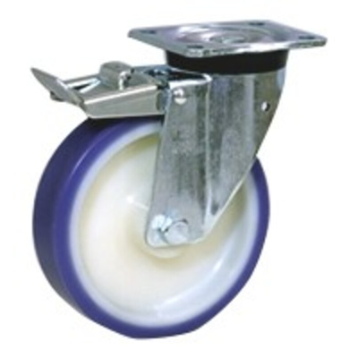 LAG Braked Swivel Castor Wheel, 300kg Capacity, 125mm Wheel