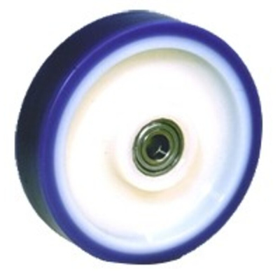 LAG Blue, White Polyurethane Abrasion Resistant, Hygienic, Laceration Resistant, Low Rolling Resistance, Non-Marking,