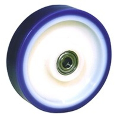 LAG Blue, White Polyurethane Abrasion Resistant, Hygienic, Laceration Resistant, Low Rolling Resistance, Non-Marking,