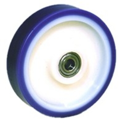 LAG Blue, White Polyurethane Abrasion Resistant, Hygienic, Laceration Resistant, Low Rolling Resistance, Non-Marking,