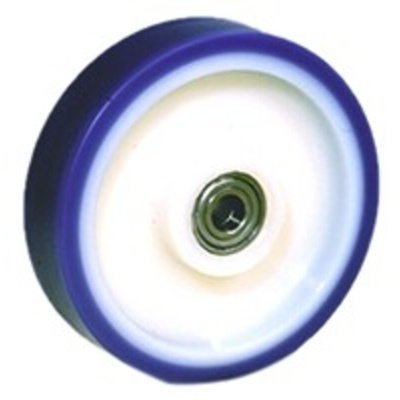 LAG Blue, White Polyurethane Abrasion Resistant, Hygienic, Laceration Resistant, Low Rolling Resistance, Non-Marking,