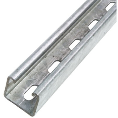 Unistrut 41 x 41mm Galvanised Steel Strut, 2m Long