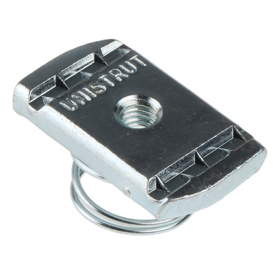 Unistrut Channel Nut, M6, Nut Base Dimensions 21 x 41mm, Steel, 0.03kg