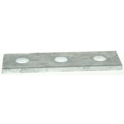 Steel Rectangular Bracket 3 Hole, 14.3mm Holes, 120 x 40mm