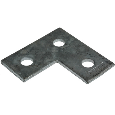Steel L Shape Bracket 3 Hole, 14.3mm Holes, 88.9 x 88.9mm