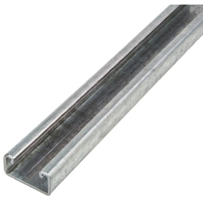 Unistrut 22 x 41mm Galvanised Steel Strut, 2m Long