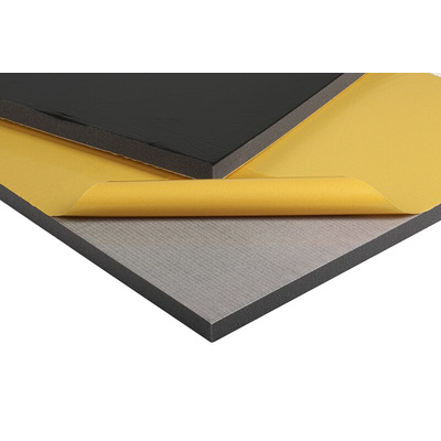 RS PRO Adhesive PUR Foam Acoustic Insulation, 1m x 600mm x 25mm