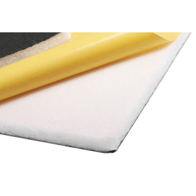 RS PRO Adhesive PUR Foam Acoustic Insulation, 1m x 600mm x 25mm