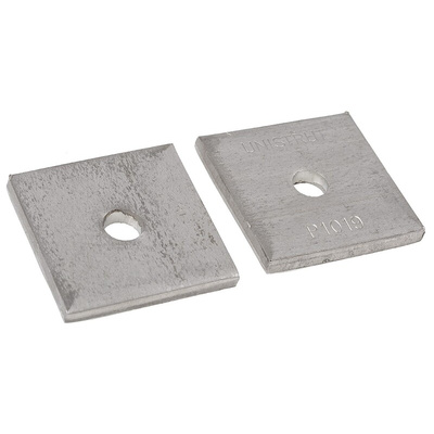 Stainless Steel Square Bracket 1 Hole, 9mm Holes, 41.3 x 41.3mm