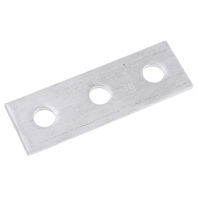 Stainless Steel Rectangular Bracket 3 Hole, 14.3mm Holes, 120 x 40mm