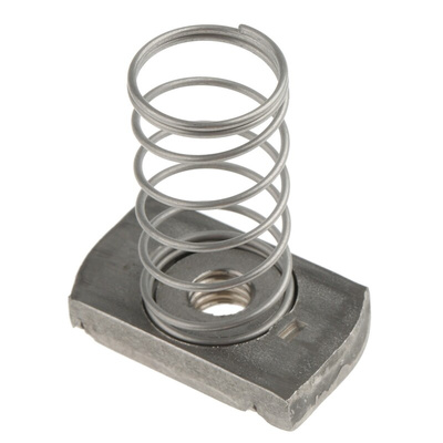 Unistrut Channel Nut, M8, Nut Base Dimensions 41 x 41mm, Stainless Steel, 0.03kg