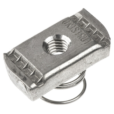 Unistrut Channel Nut, M8, Nut Base Dimensions 21 x 41mm, Stainless Steel, 0.03kg