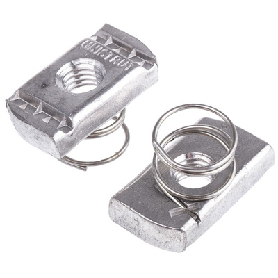 Unistrut Channel Nut, M10, Nut Base Dimensions 21 x 41mm, Stainless Steel, 0.04kg
