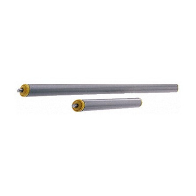 Interroll PVC Round Conveyor Roller Spring Loaded 20mm Dia. x 450mm L, Steel, 6mm Spindle, 467mm Overall Length