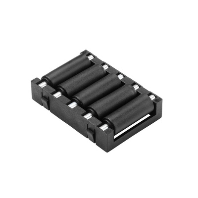 RS PRO Zinc Plated Steel Round Conveyor Roller 9mm Dia. x 50mm L, 100N Load Capacity