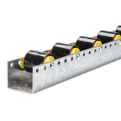 Interroll Roller Track, Heavy Duty, 50mm Diameter, 51.3mm Width, 962mm x 74mm