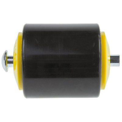 Interroll Polyamide Round Conveyor Roller Plain 50mm Dia. x 65mm L, 30kg Load Capacity, 8mm Spindle, 63mm Overall Length