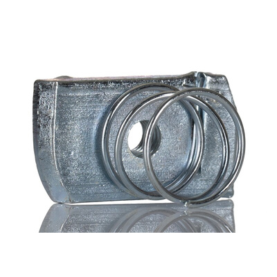 RS PRO Channel Nut, 6mm, Nut Base Dimensions 6X19mm, Bright Zinc Plated, 2.87kg