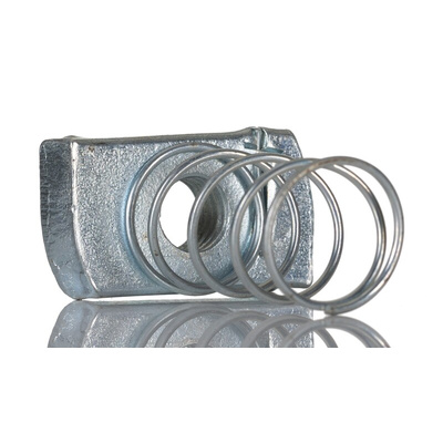 RS PRO Channel Nut, 10mm, Nut Base Dimensions 8x19mm, Bright Zinc Plated, 4.25kg