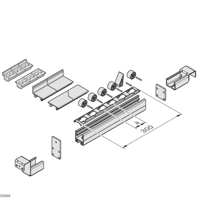 Bosch Rexroth Rail Holder Without Stop 37.5mm