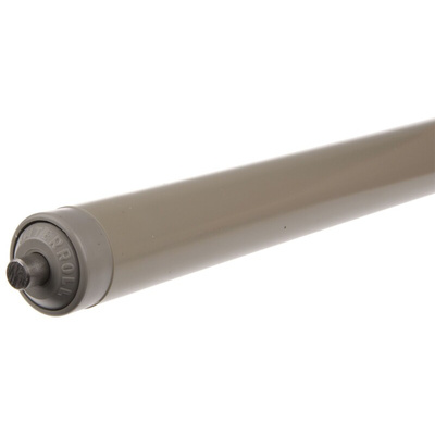 Interroll PVC Round Conveyor Roller Spring Loaded 20mm Dia. x 300mm L, 10N Load Capacity Stainless Steel, 6mm Spindle,