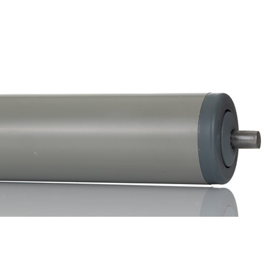 Bosch Rexroth Plastic Round Conveyor Roller 40mm Dia. x 425mm L, 150N Load Capacity, 8mm Spindle, 446mm Overall Length