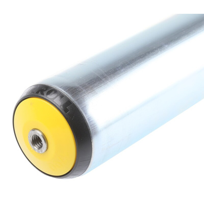 Interroll Round Conveyor Roller Female 50mm Dia. x 350mm L, 3000N Load Capacity, 12mm Spindle, 360mm Overall Length