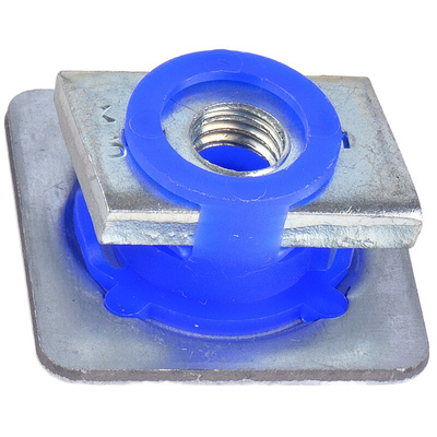 Unistrut Channel Nut, M10 x 41mm, Nut Base Dimensions 40 x 40mm, Zinc Plated Steel, 0.058g
