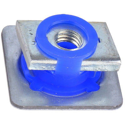 Unistrut Channel Nut, M12 x 41mm, Nut Base Dimensions 40 x 40mm, Zinc Plated Steel, 0.055g