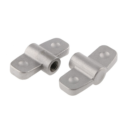 RS PRO Silver Wing Clamping Knob, M10, Threaded Hole