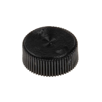 RS PRO Black Knurled Clamping Knob, M3, Unthreaded Hole