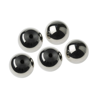 RS PRO Silver Ball Clamping Knob, M4, Threaded Hole