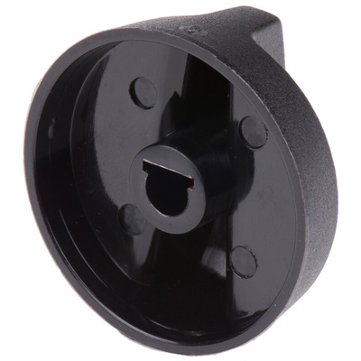 RS PRO Black 1-Arm Clamping Knob, Unthreaded Hole