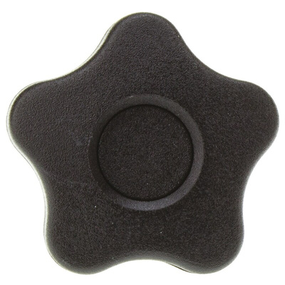 Elesa 69893 Black Multiple Lobes Clamping Knob, M6, Threaded Hole