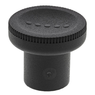 RS PRO Black Knurled Clamping Knob, M10, Threaded Hole
