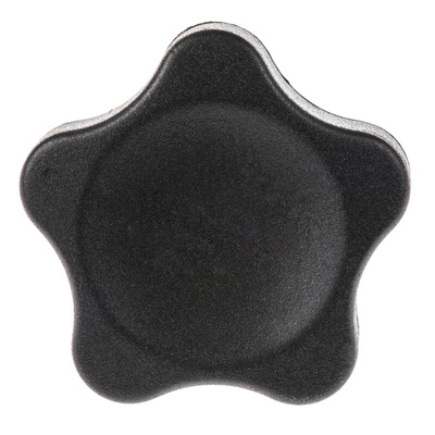 Elesa 166346 Black Multiple Lobes Clamping Knob, M8, Threaded Hole