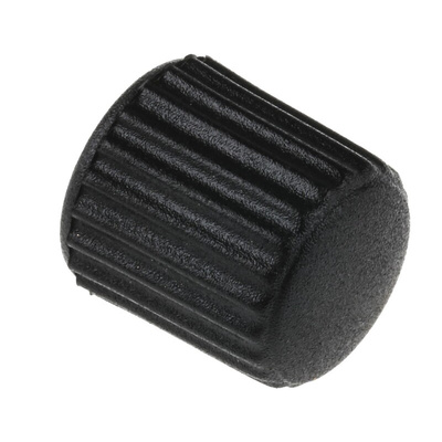 RS PRO Black Knurled Clamping Knob, M4, Threaded Hole