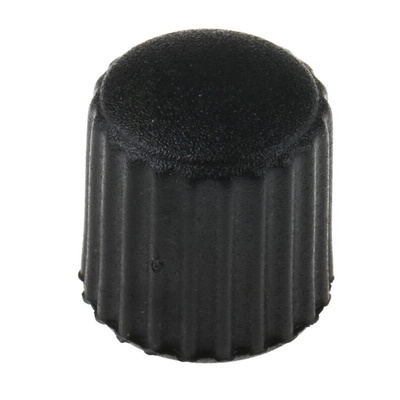 RS PRO Black Knurled Clamping Knob, M4, Threaded Hole