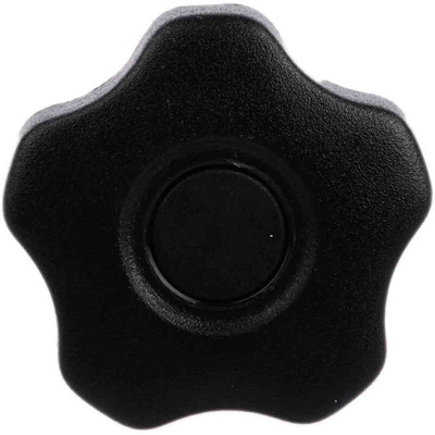 RS PRO Black Multiple Lobes Clamping Knob, M8, Threaded Stud