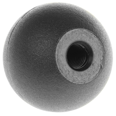 RS PRO Black Ball Clamping Knob, M8, Threaded Hole