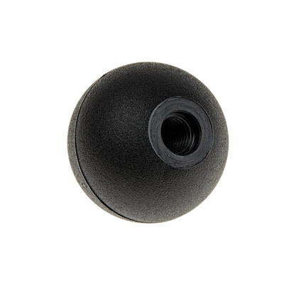 RS PRO Black Ball Clamping Knob, M8, Threaded Hole