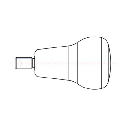 Elesa 26662 Natural Clamping Knob, Blind Hole
