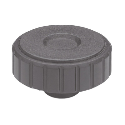 Elesa 134426 Black Knurled Clamping Knob, M10, Threaded Hole