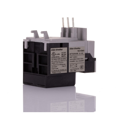 Allen Bradley 193-K Overload Relay 1NO + 1NC, 2.9 → 4 A F.L.C, 4 A Contact Rating, 6 W, 690 Vac, Bulletin