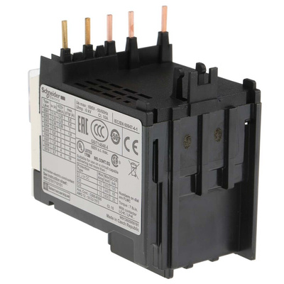Schneider Electric LR2K Thermal Overload Relay 1NO + 1NC, 0.54 → 0.8 A F.L.C, 10 A Contact Rating, 100 W, 250 V