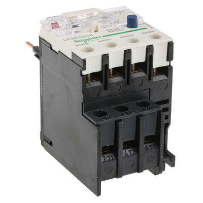 Schneider Electric LR2K Thermal Overload Relay 1NO + 1NC, 0.54 → 0.8 A F.L.C, 10 A Contact Rating, 100 W, 250 V