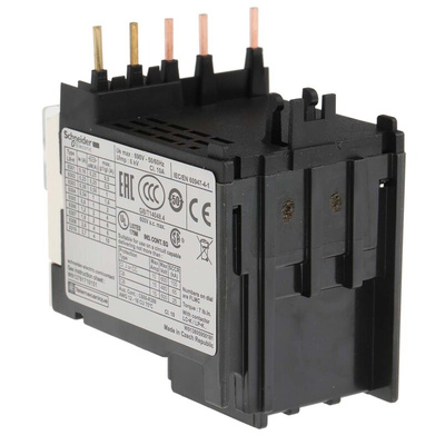 Schneider Electric LR2K Thermal Overload Relay 1NO + 1NC, 0.8 → 1.2 A F.L.C, 1.2 A Contact Rating, 100 W, 250 V