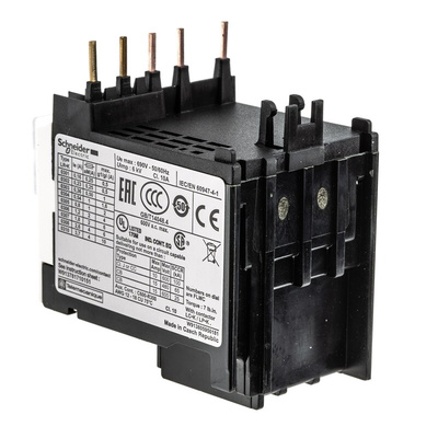 Schneider Electric LR2K Thermal Overload Relay 1NO + 1NC, 1.2 → 1.8 A F.L.C, 1.8 A Contact Rating, 100 W, 250 V
